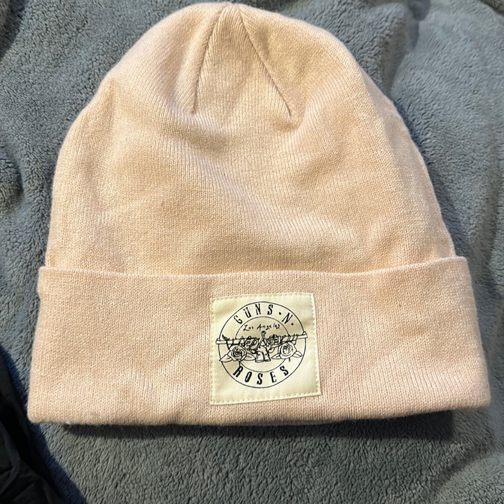 Pink Guns & Roses h&m beanie